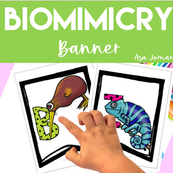 Preview of Biomimicry Classroom Banner | Design Inspired by Nature Science