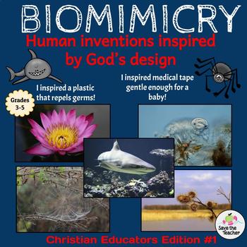 Preview of Biomimicry: Christian Educators #1 Distance Learning Worksheets