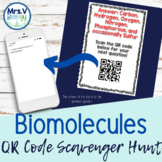 Biomolecules (Macromolecules) QR Code Scavenger Hunt Activity