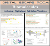 Biology Biomolecule Digital Escape Room Breakout - 4 Forma