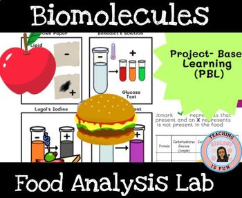 Preview of Biomolecules Lab Food Lab Macromolecules Mystery Food Analysis Lab