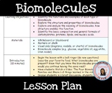 Biomolecules Lesson Plan EDITABLE