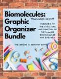 Biomolecules and Enzymes Graphic Organizer Bundle *EDITABLE*