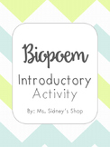 Biopoem Introductory Activity