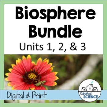 Preview of Biosphere Bundle- Spheres of the Earth, Ecology, Communities, Biomes, Species