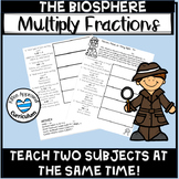 Biosphere 5th Grade Multiply Fractions by Whole Numbers Math Worksheets 5.NF.4