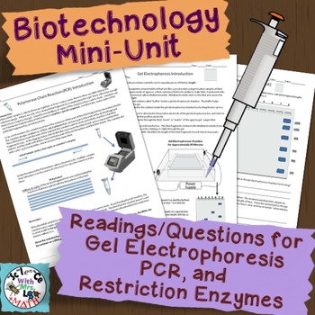 Preview of Biotechnology Mini-Unit: PCR, Gel Electrophoresis, and Restriction Enzymes