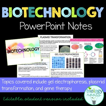 Preview of Biotechnology PowerPoint Notes
