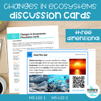 Preview of Biotic & Abiotic Changes In Ecosystems - Phenomenon Discussion Cards