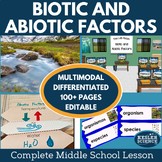 Biotic and Abiotic Factors Complete 5E Lesson Plan