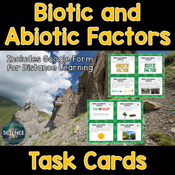 Preview of Biotic and Abiotic Factors Task Cards
