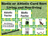 Biotic Abiotic living nonliving cardsort 32 cards-Differen