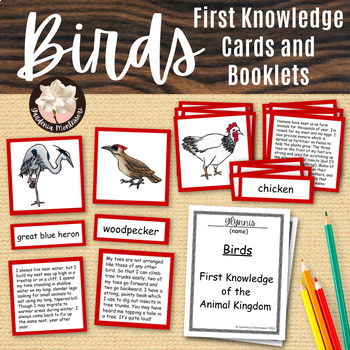 Preview of Bird Cards and Booklets - Montessori Birds Animal Kingdom Zoology Activities