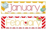 *Bird & Chevron Themed* Months of the Year Printable