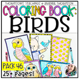 Bird Coloring Pages | Coloring Sheets | Spring Coloring Books