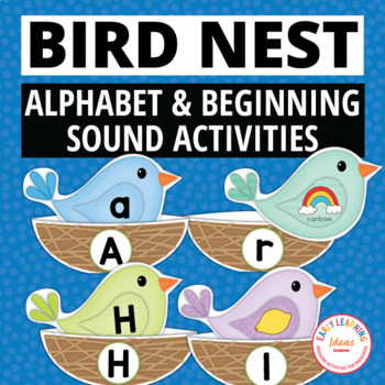 Preview of Preschool Spring Letters Identification and Sounds Activities - Birds PreK