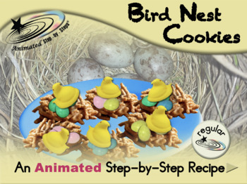 Preview of Bird Nest Cookies - Animated Step-by-Step Recipe - Regular