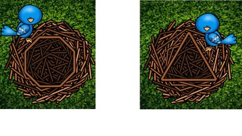 Bird Nest Egg Shape Matching PDF by Page 394 Creations TPT