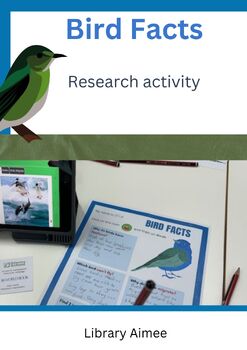 Preview of Library or classroom research skills non-fiction bird activity