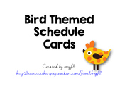 Bird Themed Classroom Schedule Cards