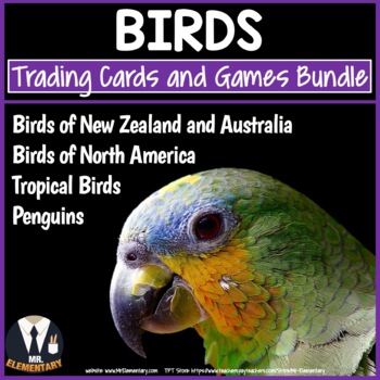 Preview of Bird Trading Cards, Games, Activities and Projects Bundle