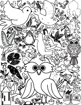 Bird and Dog/Puppy Coloring Pages, fun, busy, end of year, mindfulness