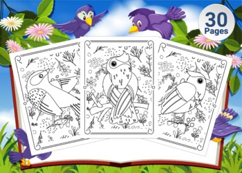 Preview of Bird coloring pages Free