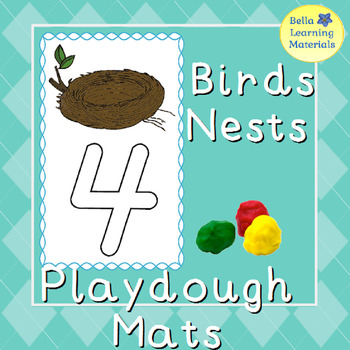 Preview of Bird's Nest Playdough Mats