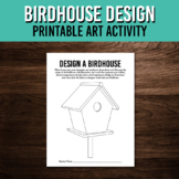 Birdhouse Design Printable Art Activity | April Project | 