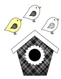 Birdhouse Job Assignment Bulletin Board (yellow accents)