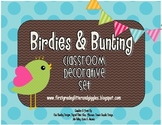 Birdies & Bunting Classroom Decorative Set