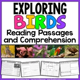 Birds - Animal Reading Passages and Comprehension Worksheets