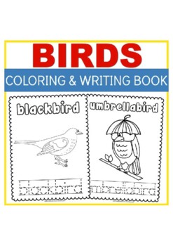 Preview of Birds Around the World Write and Color Book