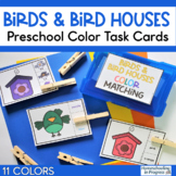 Birds & Bird Houses Color Matching Task Cards