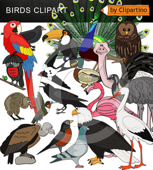 Preview of Birds Clip Art Bundle - free Preview