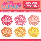 Summer Flowers Clip Art (Digital Use Ok!)