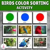 Bird Color Sorting Montessori Activity Cards