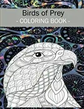 Preview of Birds Coloring Book For Kids :Easy Relaxing Birds Landscapes For Stress Relief