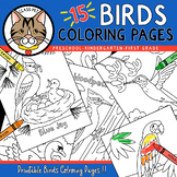 Birds Coloring Pages for Preschool | Kindergarten | First Grade