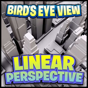 Preview of Bird's Eye View 1-Point Perspective Drawing