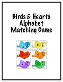 Birds & Hearts Alphabet Matching Game - Upper to Lower Cas