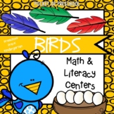 Birds Math and Literacy Centers for Preschool, Pre-K, and 