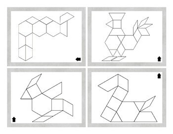 Birds Pattern Blocks Task Cards and Data Sheets by Extra Sprinkle