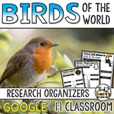 Birds Report Research Project Organizers GOOGLE CLASSROOM 