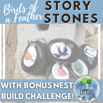 Preview of Birds Story Stones with Nest Building STEM Challenge