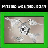 Birds and Birdhouse Craft Spring Bulletin Board coloring C