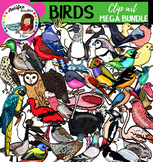 Birds clip art - Big set of 84 items!