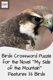 Birds in the Novel "My Side of the Mountain" Crossword Puz