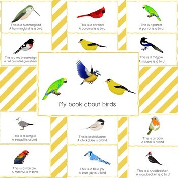 Birds language pack (realistic animals) by JK Special Education | TpT