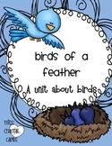 Science Math and Language Arts Unit About Birds- Primary Grades